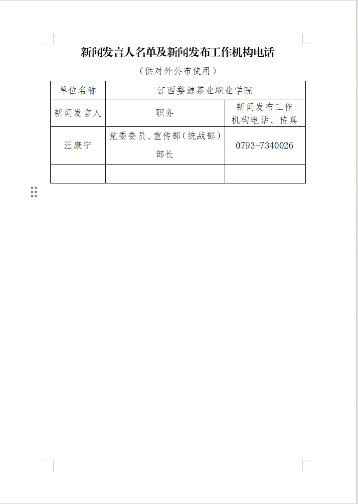 bc体育app下载新闻发言人名单及新闻发布机构联系方式
